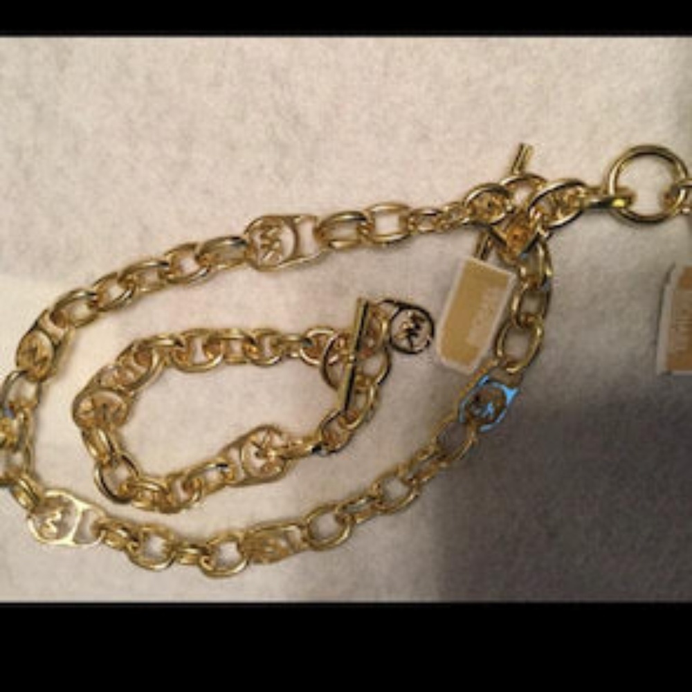 SOLD Michael Kors Necklace and Bracelet Set